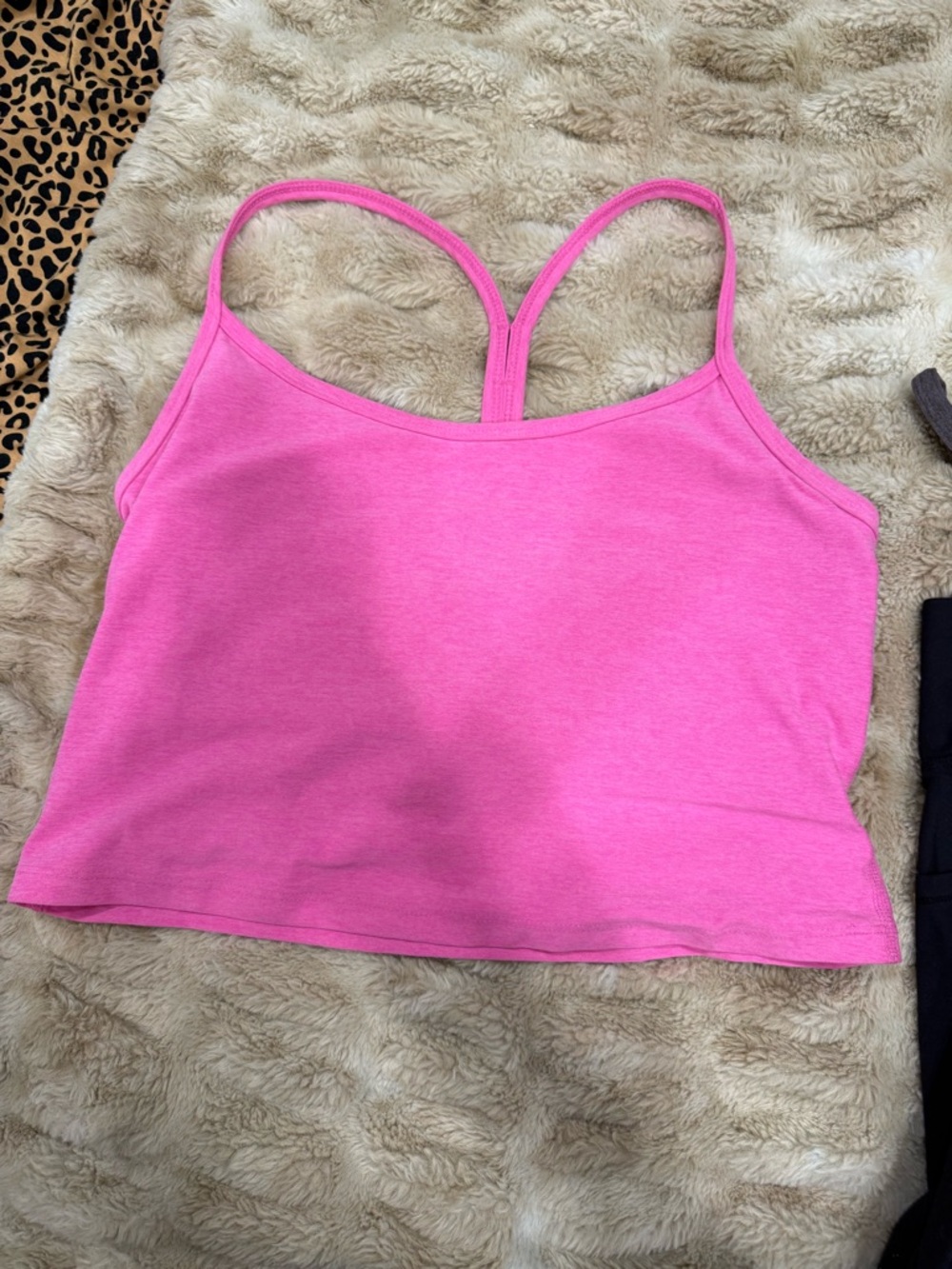Beyond Yoga Pink Crop Tank Top